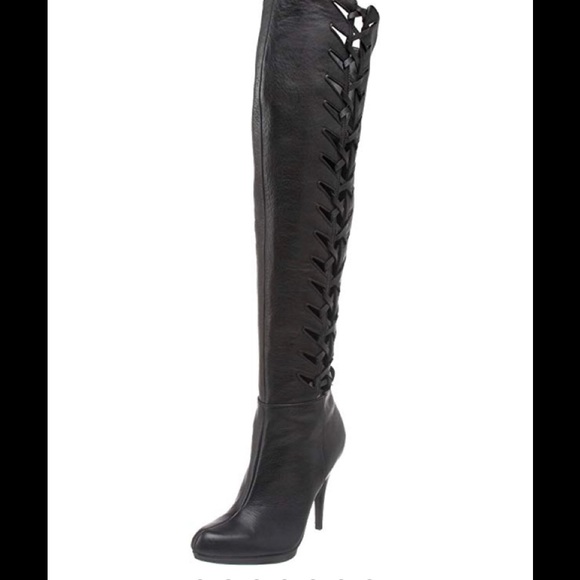 calvin klein thigh high boots